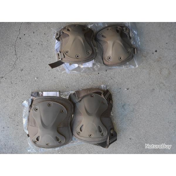 coudiere genouillere militaire protection airsoft neuf sous blister