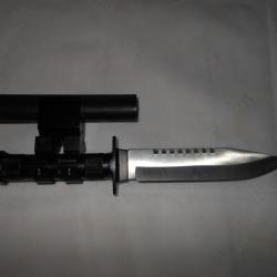 montage universel pour baionnette sur fusil calibre 12 ou 16