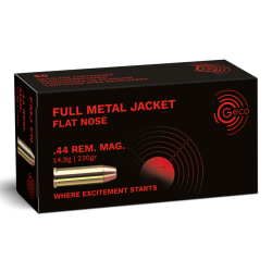 MUNITIONS GECO CALIBRE .44 REM MAG Full Metal Jacket Flat Nose 14,9g/230gr BO&Icirc;TE DE 50