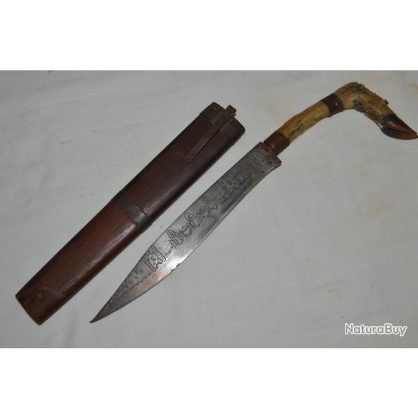 POIGNARD SHAN CAMBODGIEN-EXTR�ME ORIENT-ARME BLANCHE ETHNIQUE-EPOQUE FIN XIX�