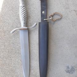 dague couteau black forest soligen collection chasse fourreau cuir