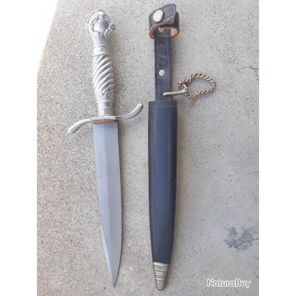 dague couteau black forest soligen collection chasse fourreau cuir