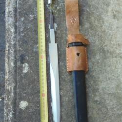 Lame + fourreau ba&iuml;onnette suisse