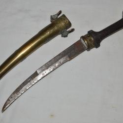 POIGNARD  ORIENTAL AFRIQUE DU NORD-KHOUMIA /MAROC-POIGNARD ETHNIQUE.MOROCCAN DAGGER  KHOUMIA (2)