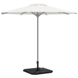 Ensemble de bases de parasols de jardin 5 pcs granit et acier