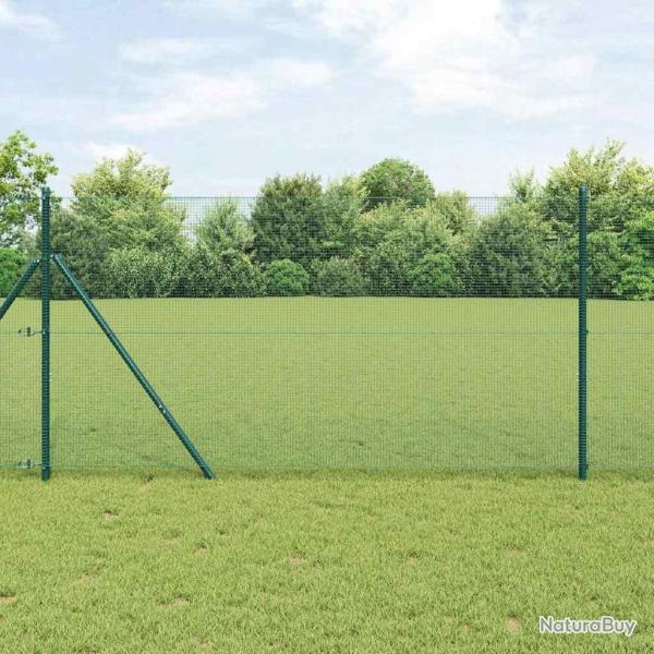 Poteau de cl�ture. Vert 10 x 1 m (treillis de 12 x 12 mm) Acier