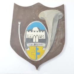 Ancien blason peint insigne 8e bataillon de chasseurs &agrave; pied SIDI BRAHIM