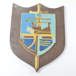 Ancien blason peint insigne 90e bataillon du g&eacute;nie 90 BG