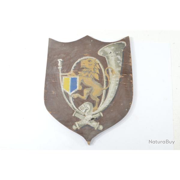 Ancien blason peint insigne 16 BCP Bataillon de chasseurs � pied