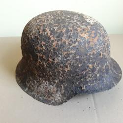casque allemand de fouille WW 2 cerclage interieur