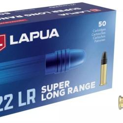 MUNITIONS LAPUA SUPER LONG RANGE CALIBRE 22LR 40gr - 2.6g x50