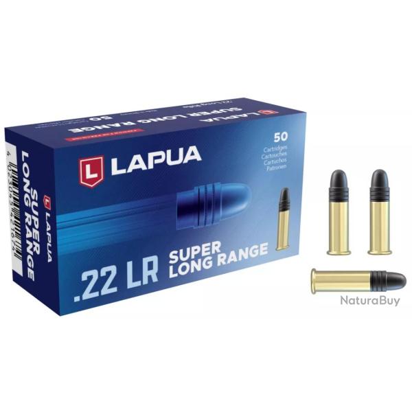 MUNITIONS LAPUA SUPER LONG RANGE CALIBRE 22LR 40gr - 2.6g x50