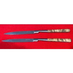 COUTEAU VENDETTA G&Eacute;ANT OUVERT= 53 cm, FERM&Eacute; = 25 cm MANCHE LOUPE D'OLIVIER OU DE CH&Egrave;NE SUR COMMANDE