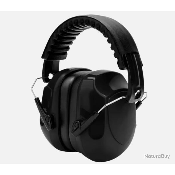 Casque Anti-Bruit R�glable SNR 34 dB Cache-Oreilles Protection Auditive Noir