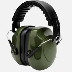 Casque Anti-Bruit R&eacute;glable SNR 34 dB Cache-Oreilles Protection Auditive Vert militaire