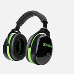 ZOHAN Casque Antibruit 28dB - Protection Auditive Confortable et R&eacute;glable Vert