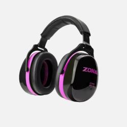 ZOHAN Casque Antibruit 28dB - Protection Auditive Confortable et R&eacute;glable Noir et Rose