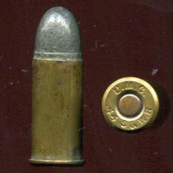 .44 S&W Russian USA - balle plomb - tr&egrave;s ancienne fabrication charg&eacute;es &agrave; poudre noire par UMC