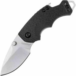 Couteau Kershaw Shuffle Lame Drop Point Acier 8Cr13MoV Manche GRN Noir Liner Lock KS8700X