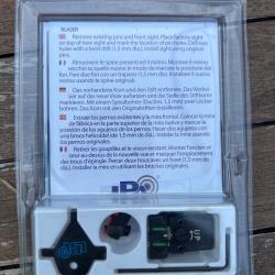 Hausse et guidon LPA Glock.