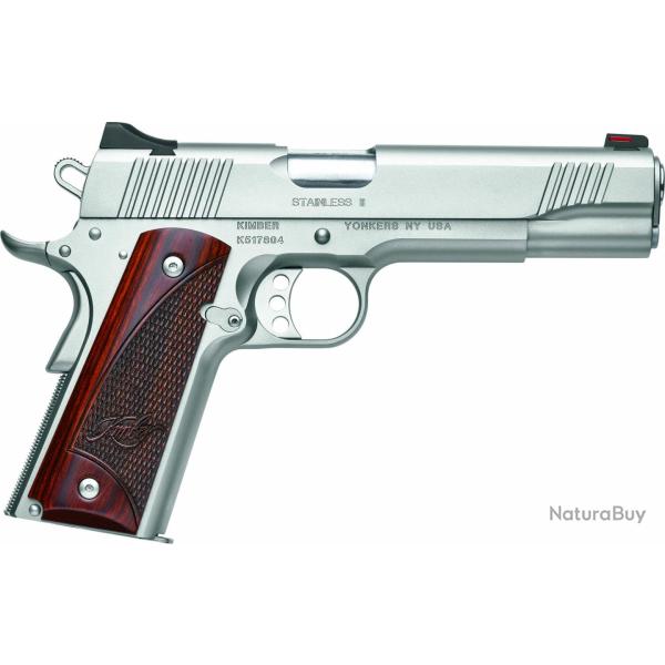 Pistolet semi automatique Kimber 1911 .45ACP Stainless 2 - Kimber 1911 Stainless 2 .45 ACP