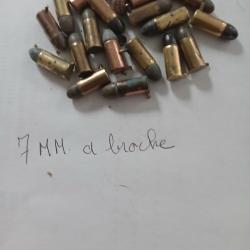 Lot de 10 Cartouche &agrave; broche de 7mm