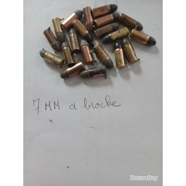 Lot de 10 Cartouche � broche de 7mm