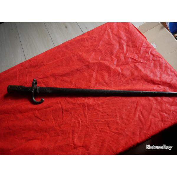 Ba�onnette de GRAS 1874 L. DENY PARIS 1880 dans son jus de grenier