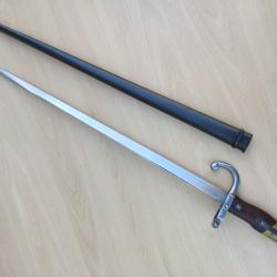 &Eacute;p&eacute;e baionnette mod&egrave;le 1874 pour fusil Gras n1
