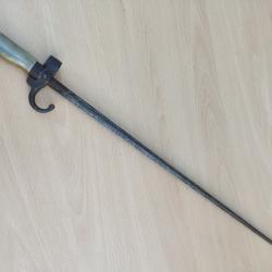 &Eacute;p&eacute;e baionnette mod&egrave;le 1886 1er type ww1 France rosalie lebel