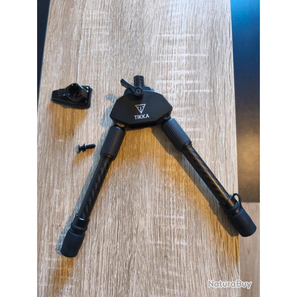 Bipied tikka carbone extensible 22cm en bon �tat g�n�ral.