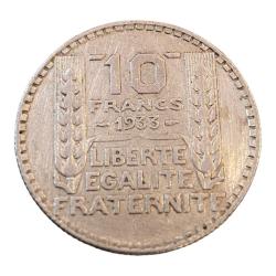 France Troisi&egrave;me R&eacute;publique (1870-1940) Type Pi&egrave;ces Devise Franc (1795-1959) Composition Argent 1933
