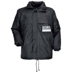 Coupe-vent fourr&eacute; S&eacute;curit&eacute; S NOIR