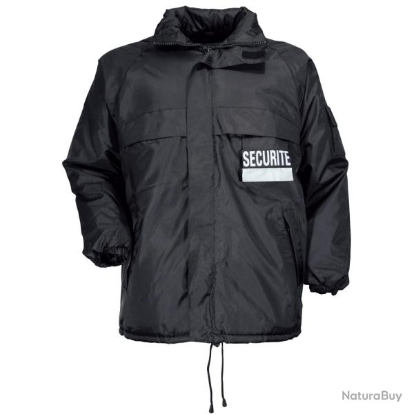 Coupe-vent fourr� S�curit� S NOIR