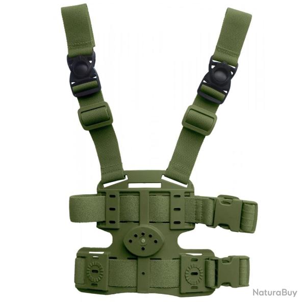 Plaque de cuisse 2 sangles ceinturon 8K18 VERT