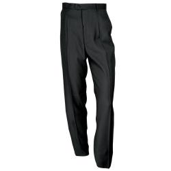 Pantalon &agrave; pinces NOIR