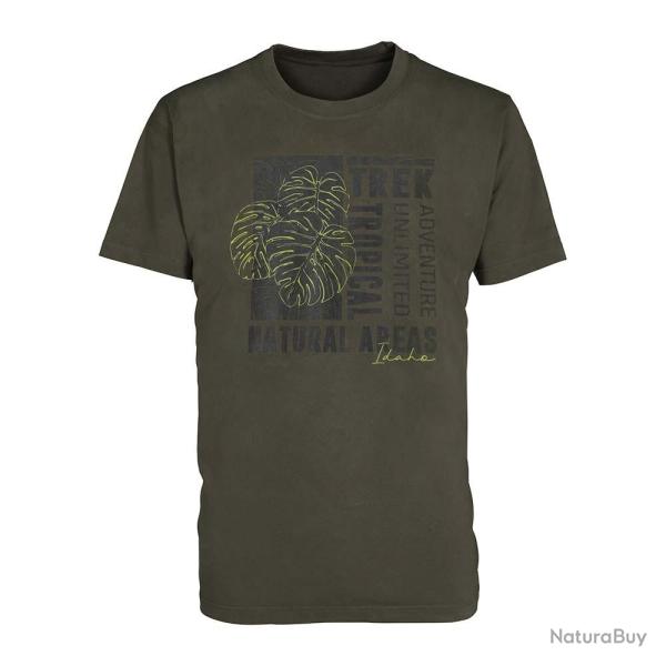 T SHIRT TROPICAL TREK KAKI