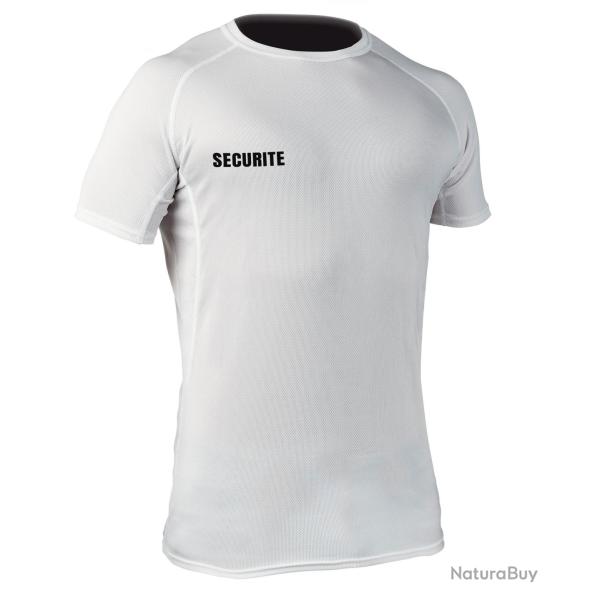 T-shirt respirant Challenger SECURITE blanc L BLANC