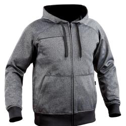 Sweat zipp&eacute; Ghost gris/noir S GRIS