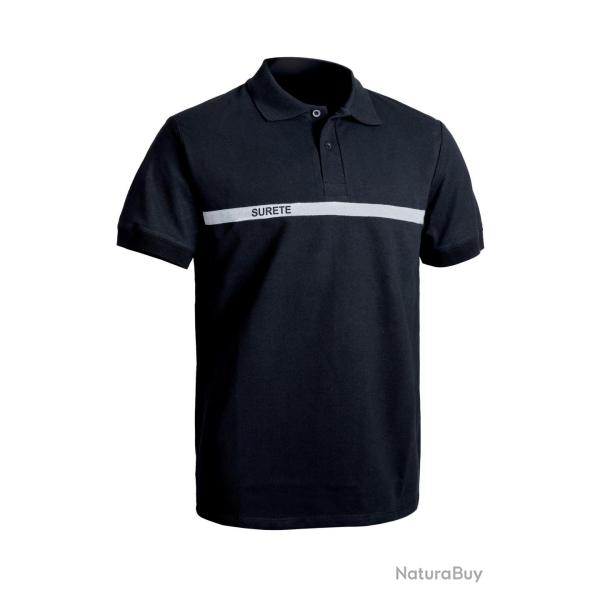 Polo S�cu-One s�ret� bande grise XS NOIR