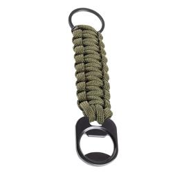 Porte-cl&eacute;s en paracorde avec d&eacute;capsuleur VERT