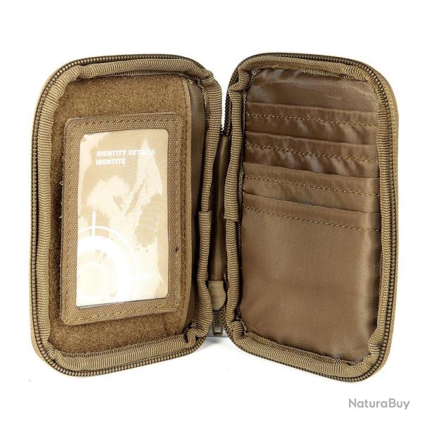 Portefeuille + Etiquette Transall Tan