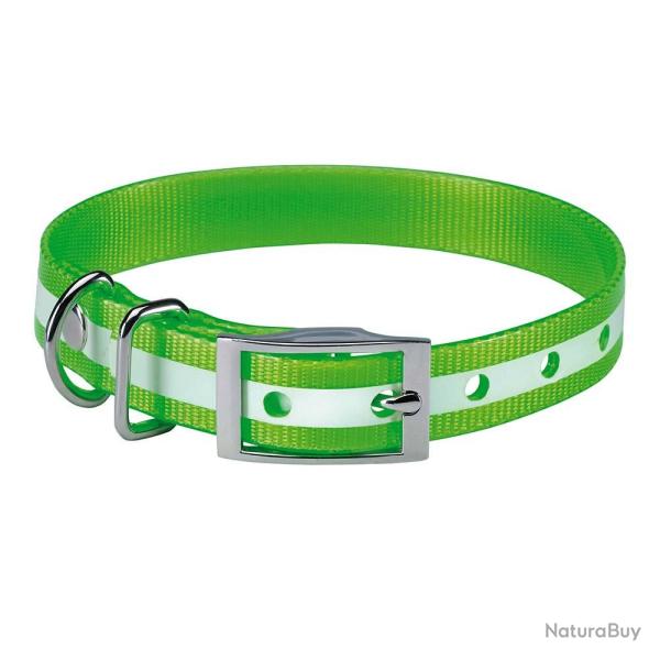 COLLIER CHIEN PHOSPHORESCENT 45 CM VERT TU