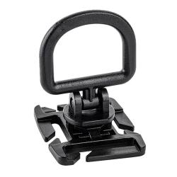 Point d'ancrage rotatif D-ring avec fixation pour passant M.O.L.L.E. NOIR