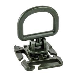 Point d'ancrage rotatif D-ring avec fixation pour passant M.O.L.L.E. KAKI
