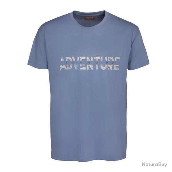 TEE-SHIRT ADVENTURE XL BLEU