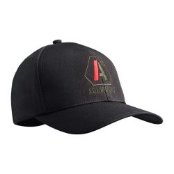 Casquette Stretch Fit A10 noir logos vert olive / rouge NOIR LXL