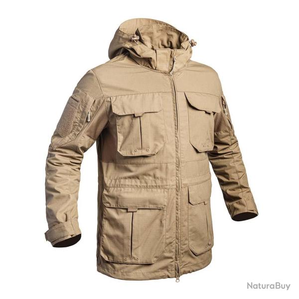 Veste longue de combat Fighter tan TAN