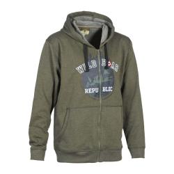 Sweat shirt &agrave; capuche Wild Boar Republic KAKI