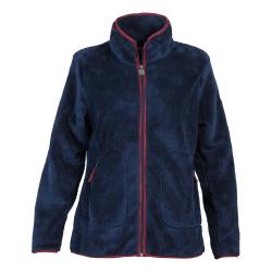 Blouson polaire bouclettes longues Marine MARI